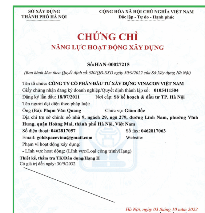Chứng chỉ 09/2022 · Hà Nội — HAN-00027215
