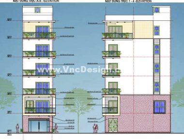 Mẫu nhà phố đẹp 3 tầng 5x12m