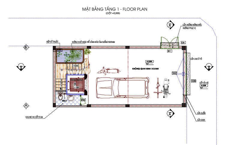Mẫu nhà phố đẹp 6 tầng 5x12m