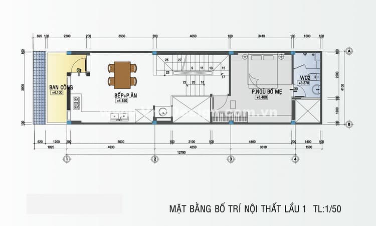 Mẫu nhà phố hiện đại diện tích nhỏ 4x16m
