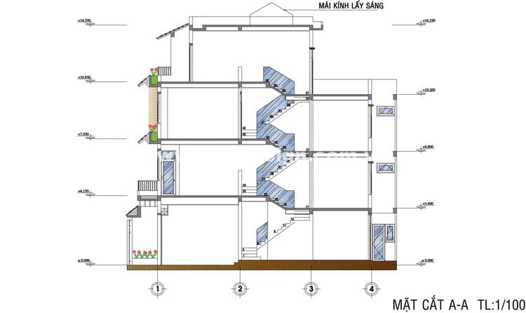 Mẫu nhà phố hiện đại diện tích nhỏ 4x16m