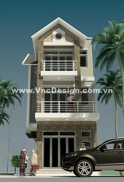Mẫu nhà phố mặt tiền 6x20m