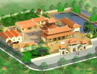 Mẫu thiết kế chùa Khai Long Tự tại Quảng Ninh