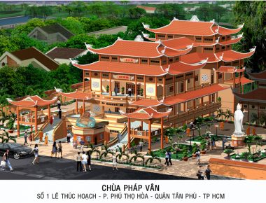 Mẫu thiết kế đình chùa đẹp độc đáo tại TP. HCM