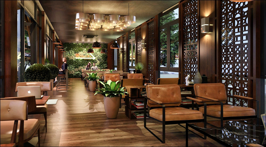 Thiết kế Cafe Sân Vườn BABYLON COFFEE