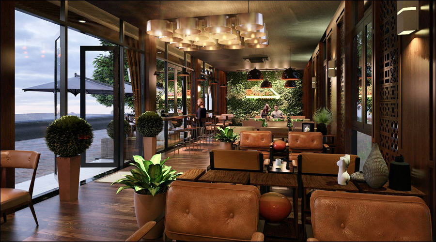 Thiết kế Cafe Sân Vườn BABYLON COFFEE