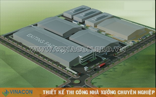 Thiết kế nhà xưởng Hanam Vina