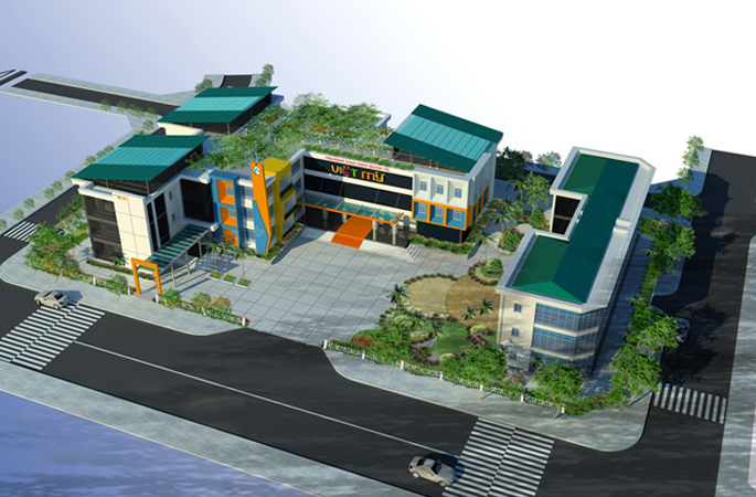 Thiết kế trường mầm non quốc tế Việt Mỹ