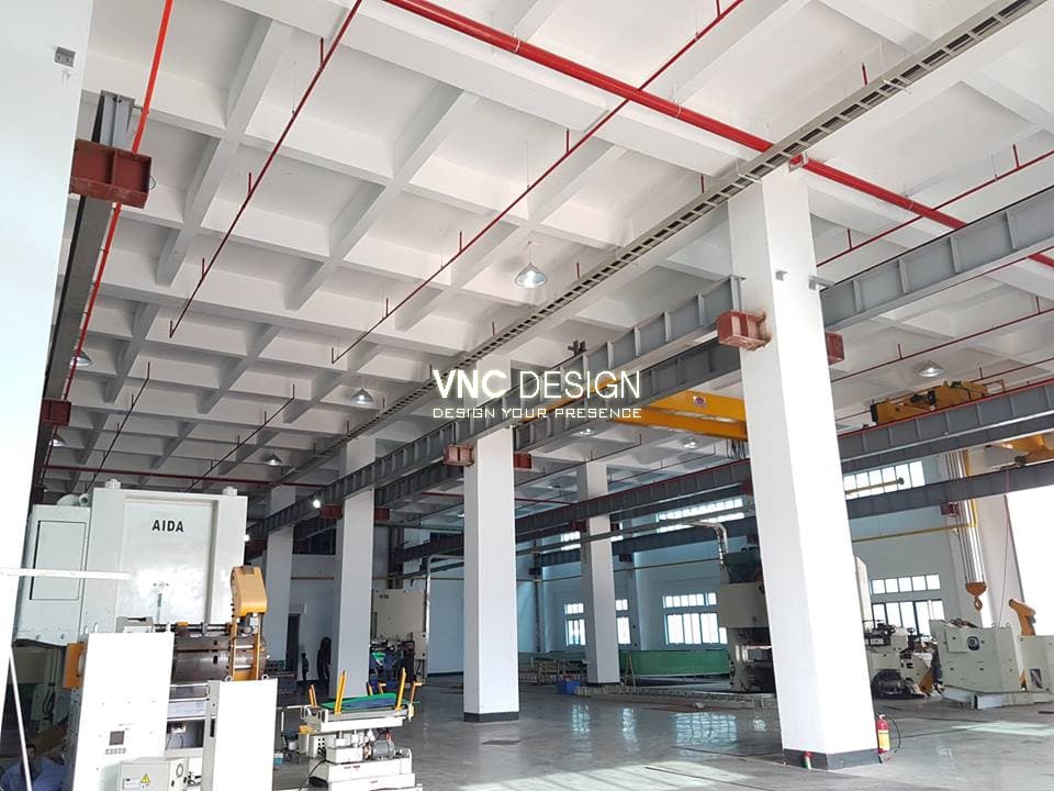 Thi công xây dựng nhà máy sản xuất HanJung Vina