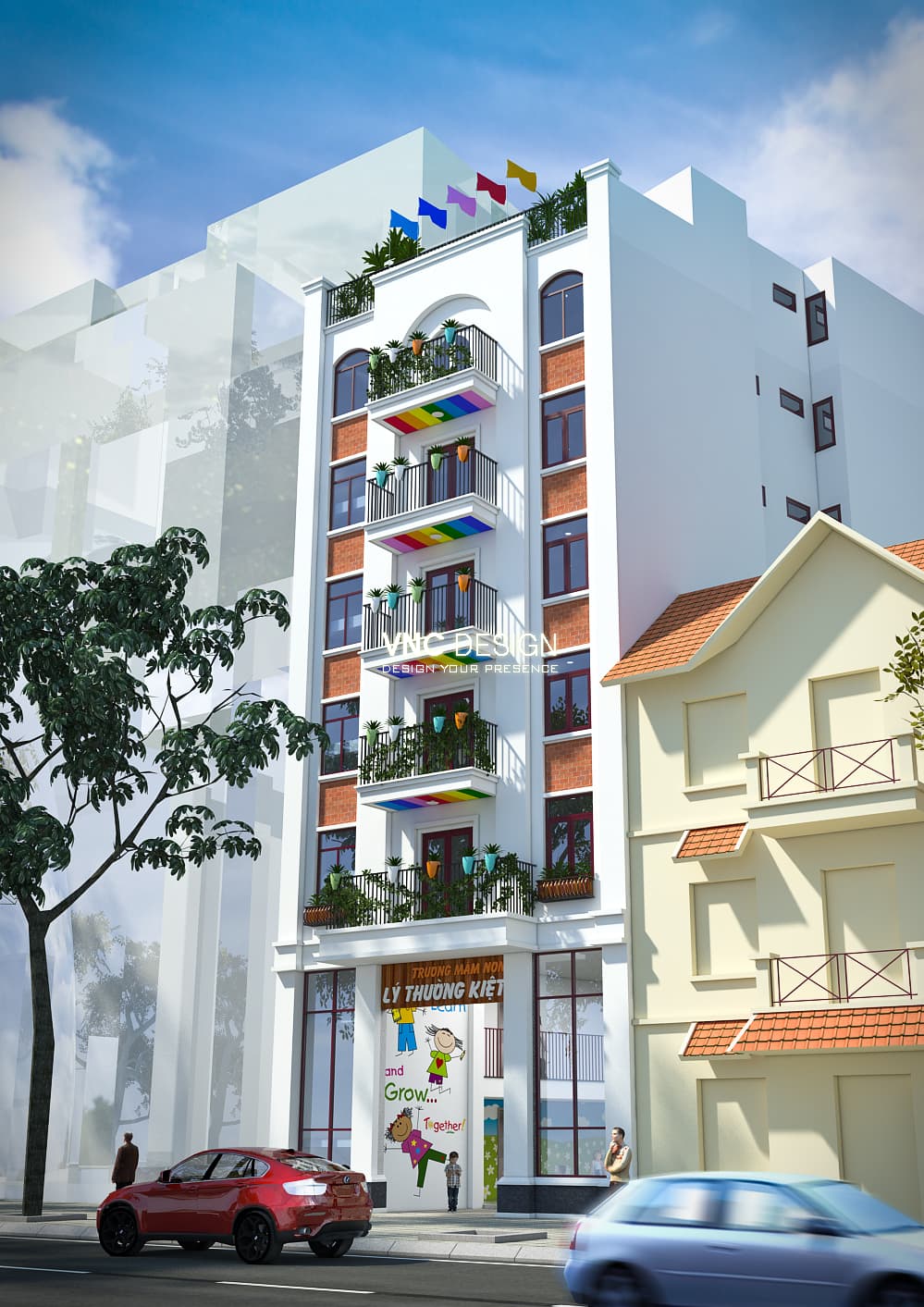 Thiết kế trường Mầm Non Lý Thường Kiệt