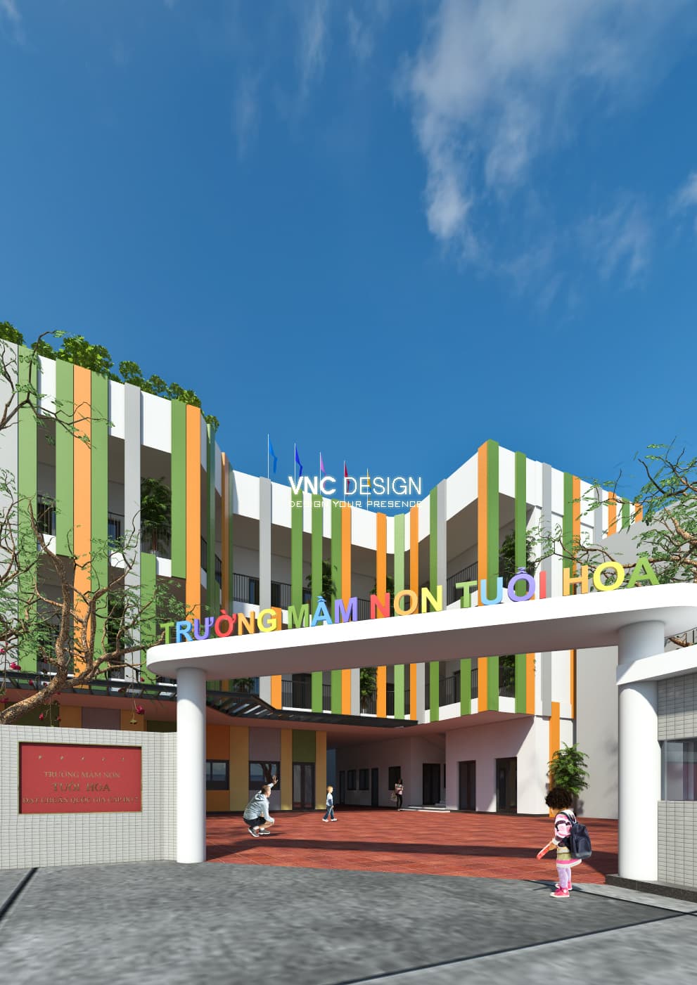 Thiết kế Trường mầm non Tuổi Hoa