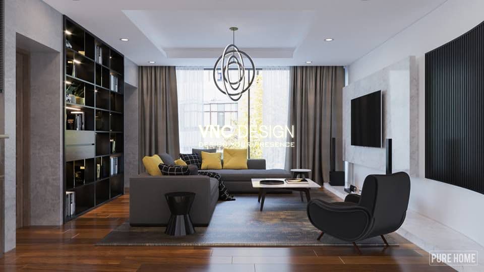 13 mẫu đèn trang trí phòng khách chung cư đẹp sang trọng