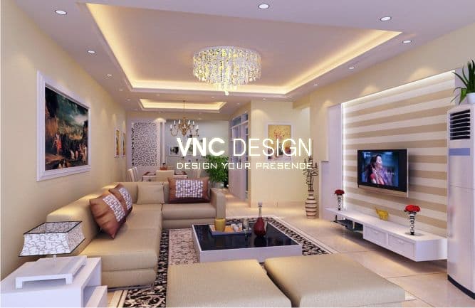 13 mẫu đèn trang trí phòng khách chung cư đẹp sang trọng