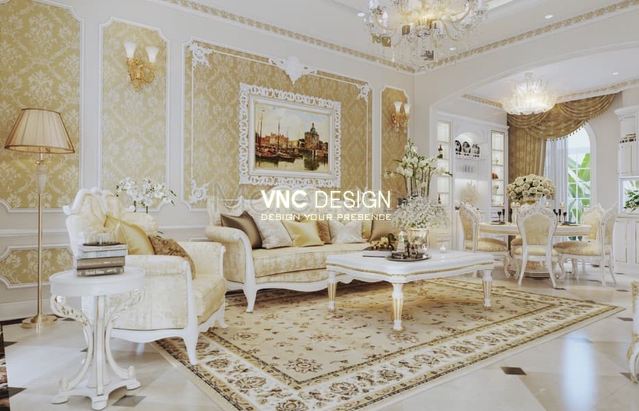 Các mẫu giấy dán tường biệt thự hay dùng