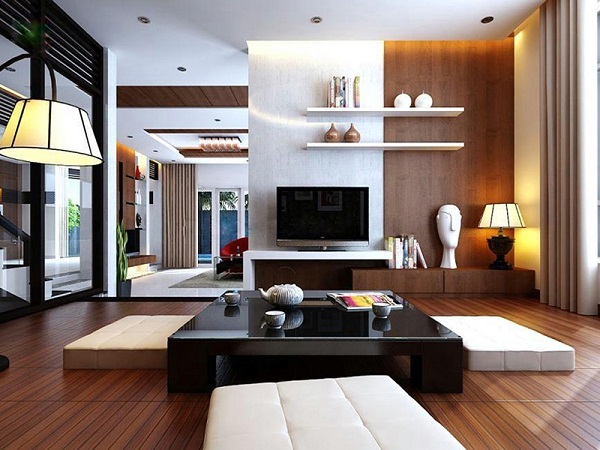 Tuyển chọn 32 Mẫu thiết kế phòng khách ngồi bệt đẹp và sang nhất