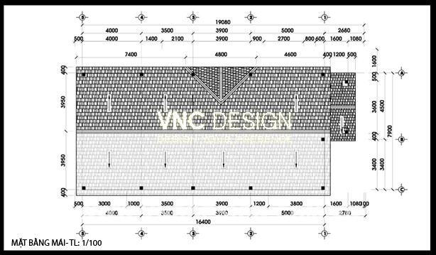 Mẫu nhà cấp 4 8x19m