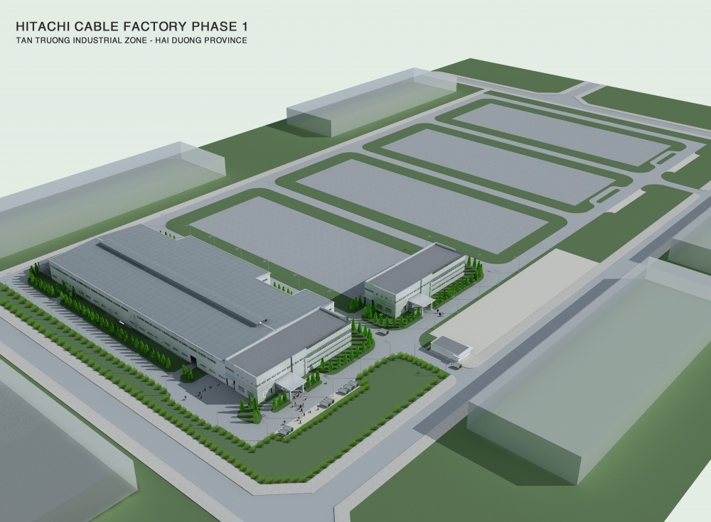 Thiết kế nhà xưởng Công ty TNHH Hitachi Việt Nam