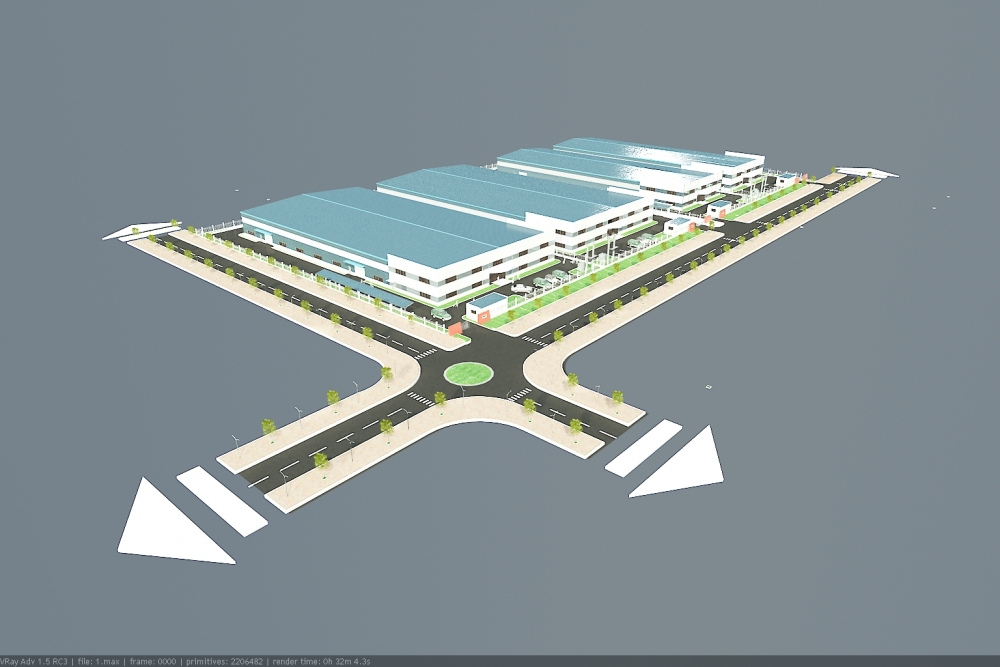 Thiết kế nhà xưởng Công ty Vestal Việt Nam