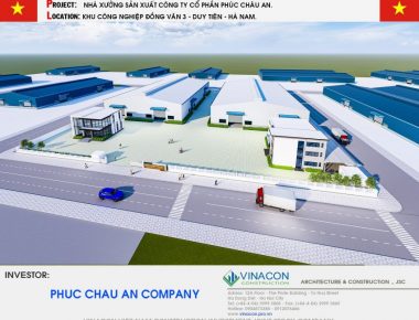 Thiết kế nhà máy sản xuất cơ Khí Phúc Châu An