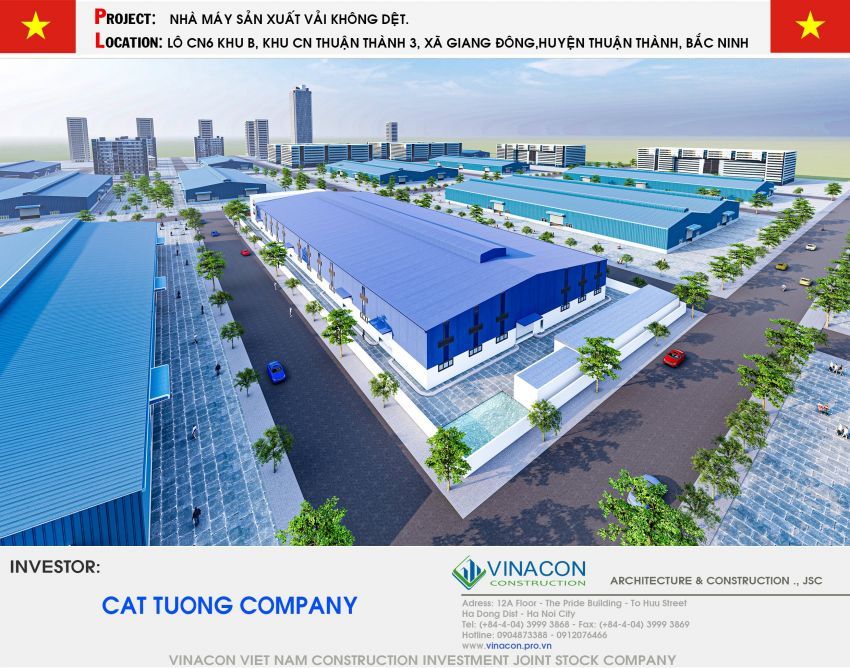 LỄ KÝ KẾT HỢP ĐỒNG TỔNG THẦU THIẾT KẾ THI CÔNG NHÀ MÁY DỆT CÁT TƯỜNG