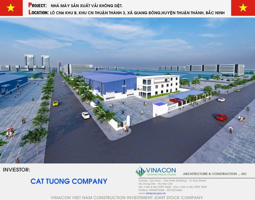 LỄ KÝ KẾT HỢP ĐỒNG TỔNG THẦU THIẾT KẾ THI CÔNG NHÀ MÁY DỆT CÁT TƯỜNG