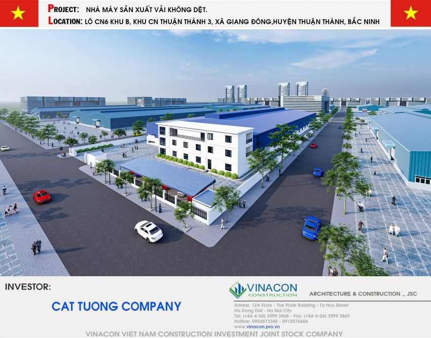 LỄ KÝ KẾT HỢP ĐỒNG TỔNG THẦU THIẾT KẾ THI CÔNG NHÀ MÁY DỆT CÁT TƯỜNG