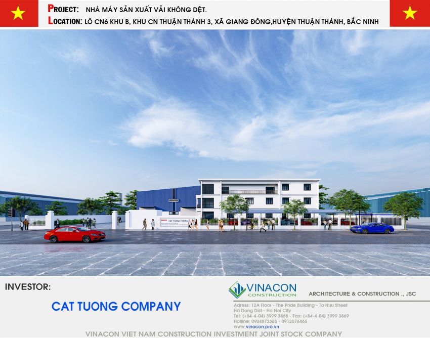 LỄ KÝ KẾT HỢP ĐỒNG TỔNG THẦU THIẾT KẾ THI CÔNG NHÀ MÁY DỆT CÁT TƯỜNG