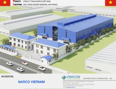 Thiết kế Nhà máy may Natico Việt Nam