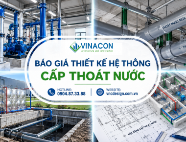 Báo giá thiết kế hệ thống cấp thoát nước