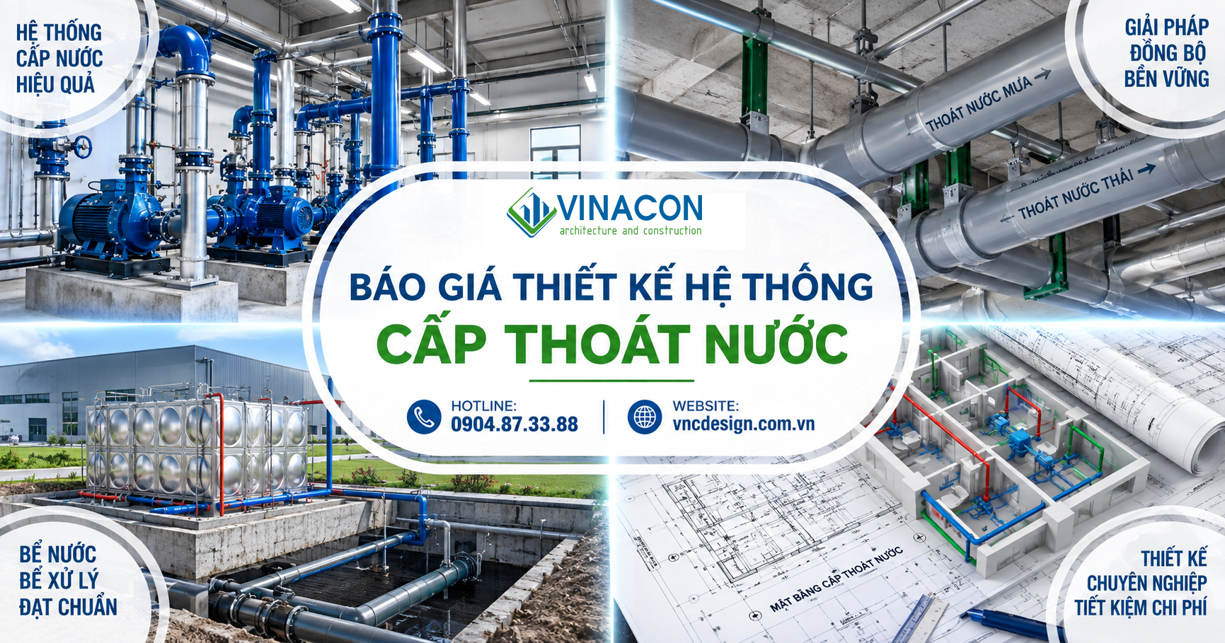 Báo giá thiết kế hệ thống cấp thoát nước