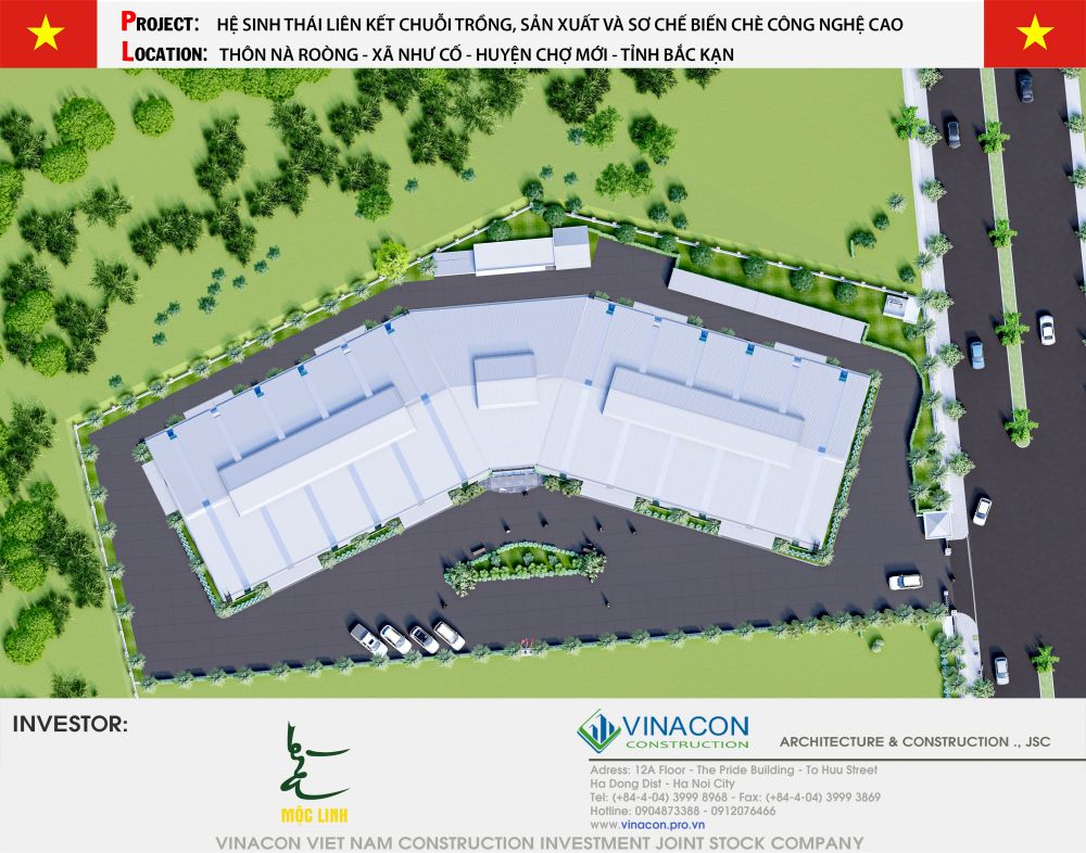 Nhà máy sản xuất trà công nghệ cao Mộc Linh