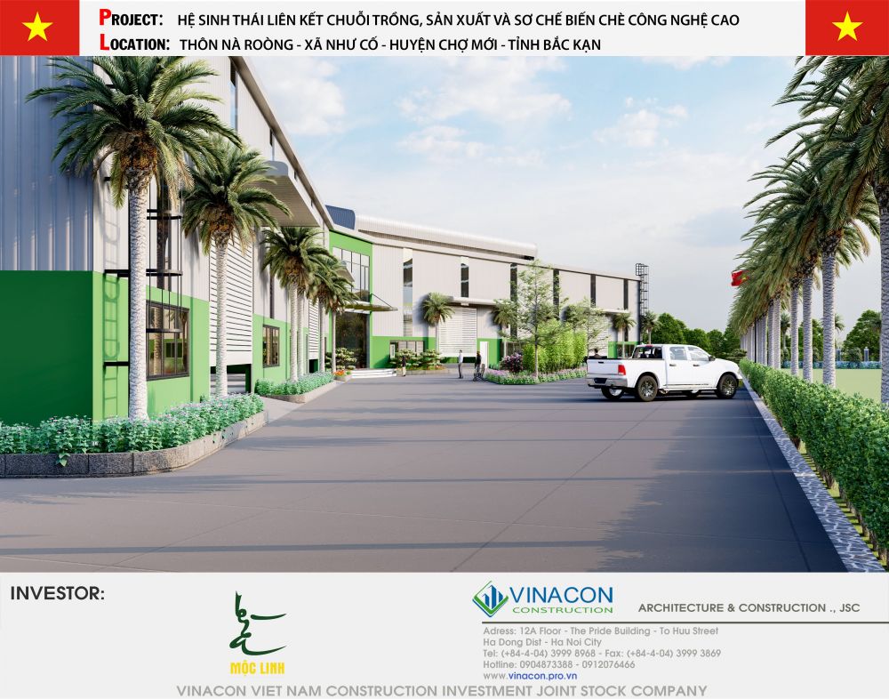 Nhà máy sản xuất trà công nghệ cao Mộc Linh