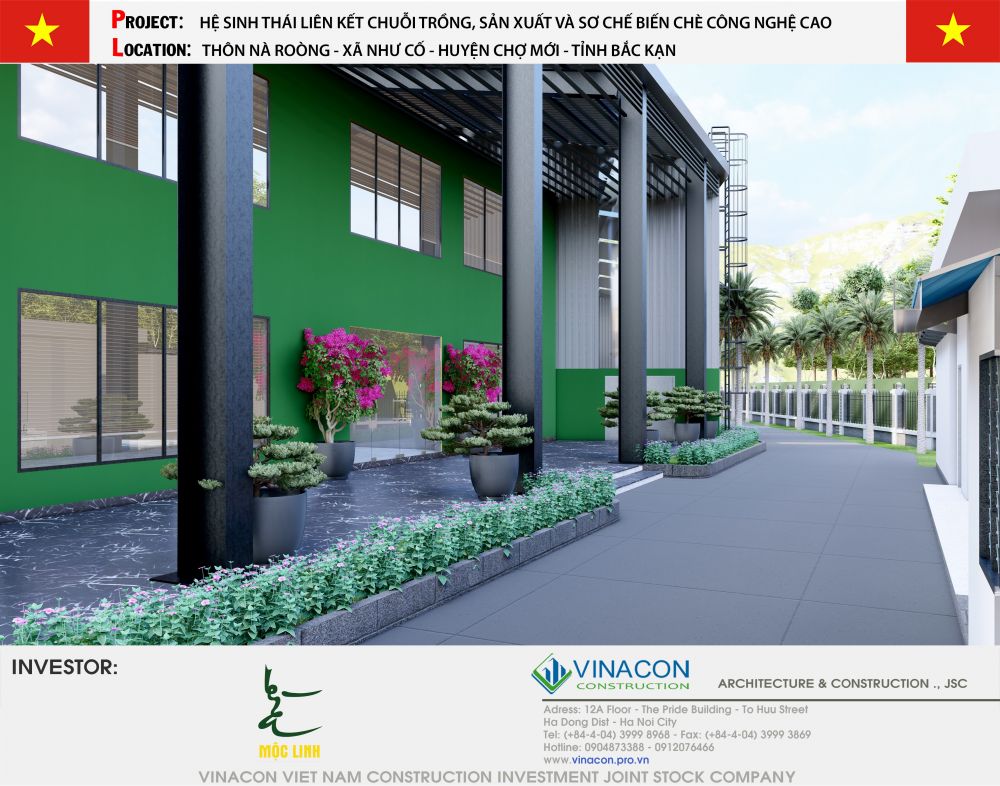 Nhà máy sản xuất trà công nghệ cao Mộc Linh