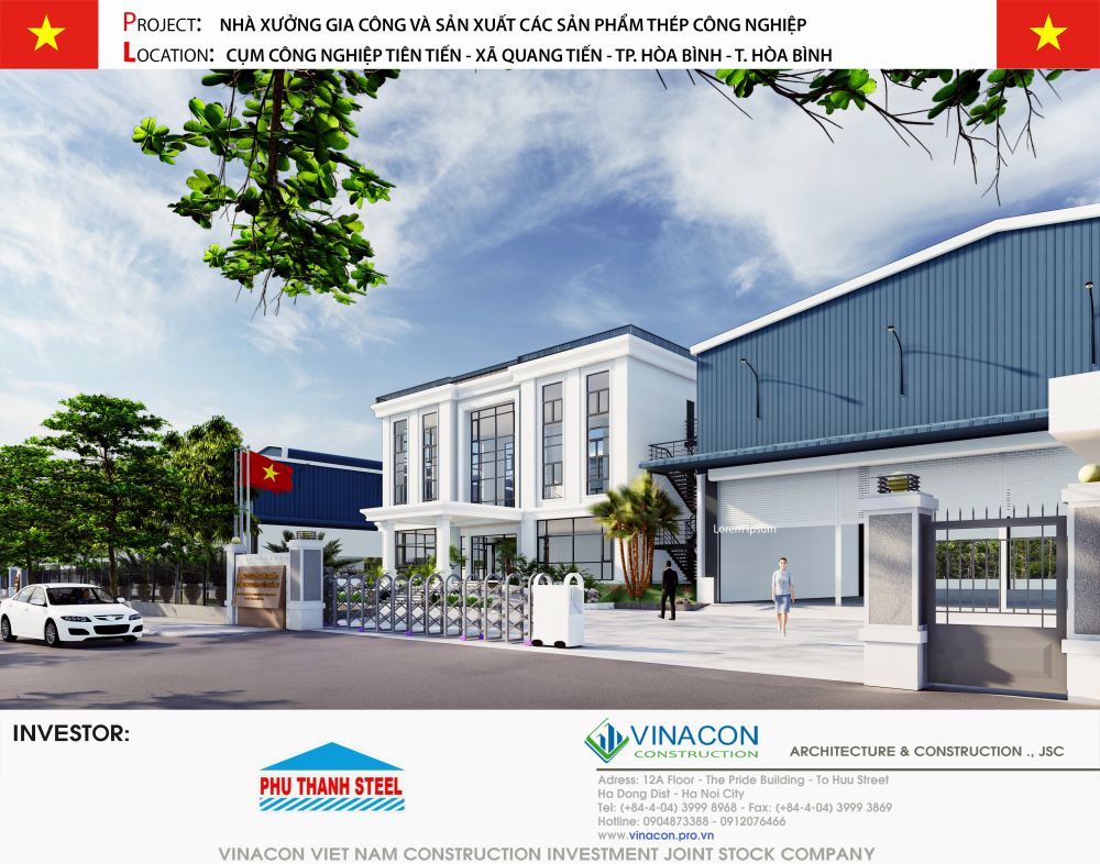Thiết kế Nhà máy thép Phú Thành