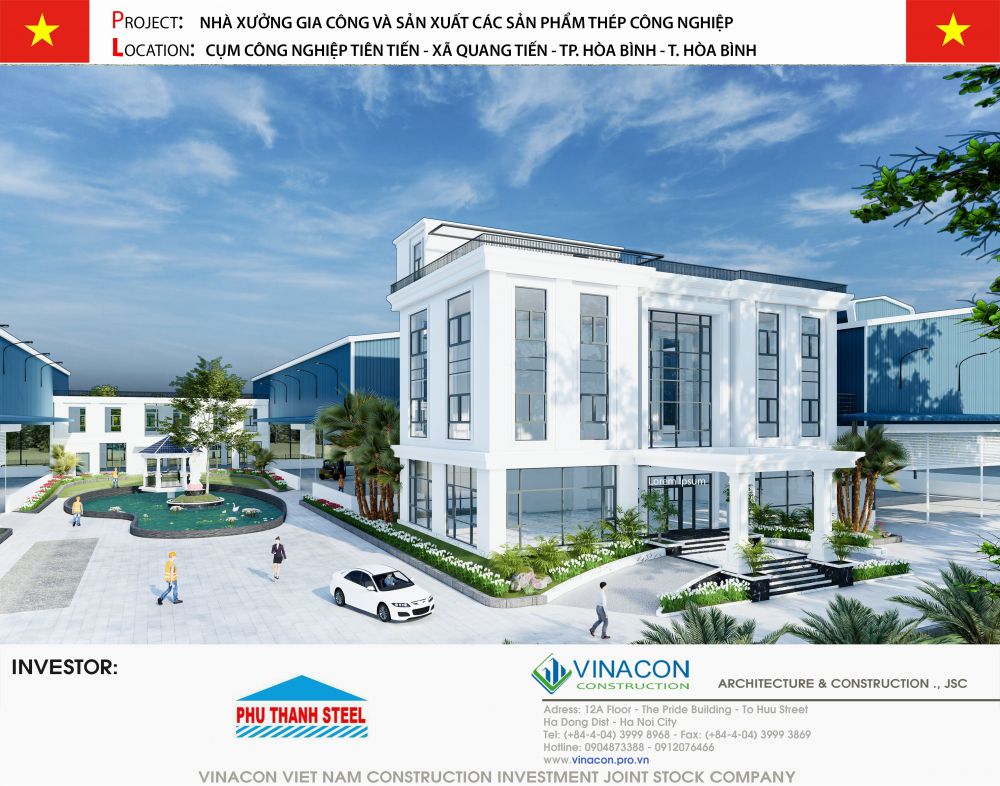 Thiết kế Nhà máy thép Phú Thành