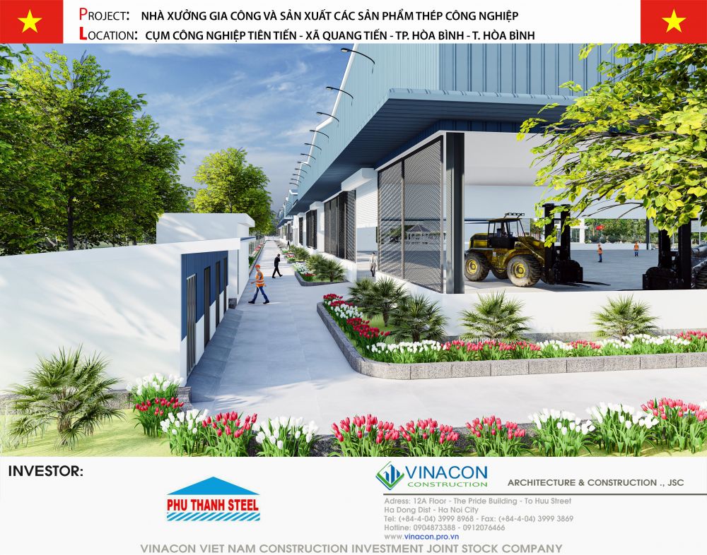 Thiết kế Nhà máy thép Phú Thành