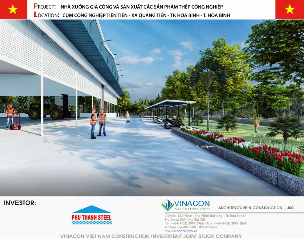 Thiết kế Nhà máy thép Phú Thành
