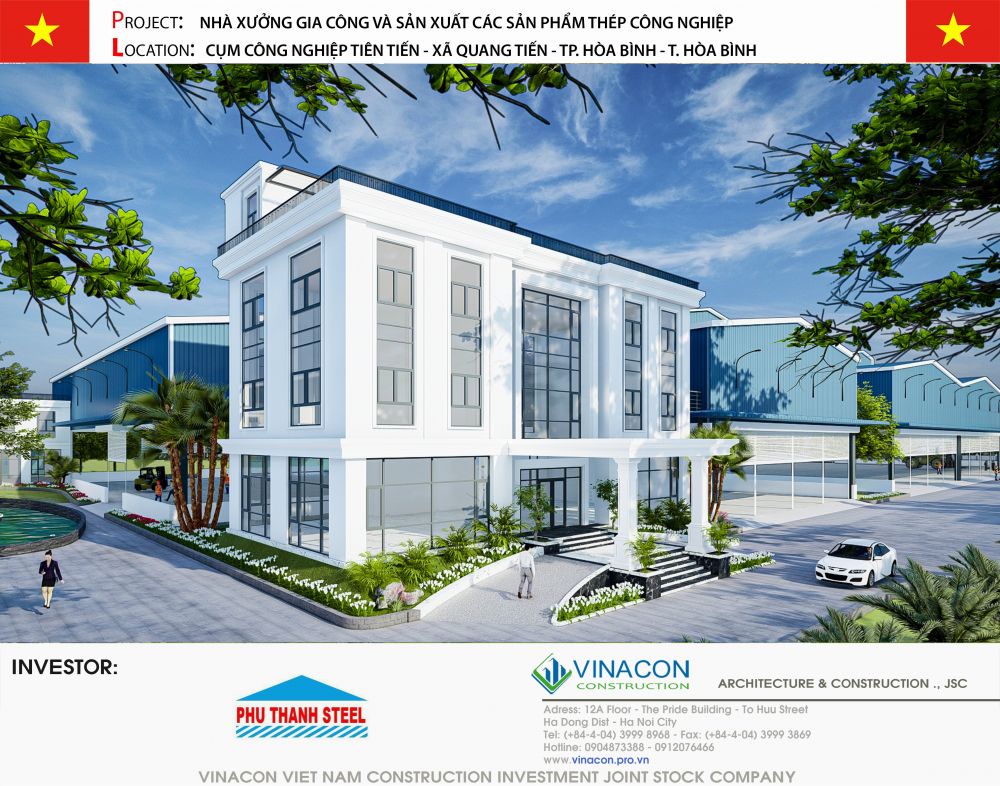 Thiết kế Nhà máy thép Phú Thành