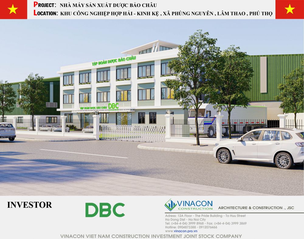 Thiết kế nhà máy Dược Bảo Châu