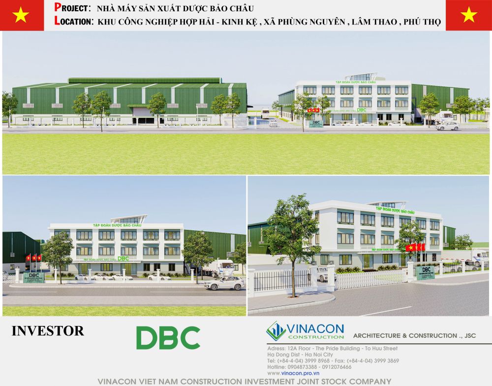 Thiết kế nhà máy Dược Bảo Châu