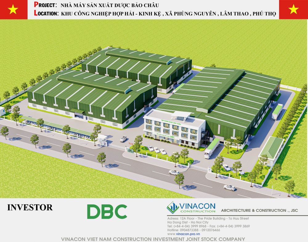 Thiết kế nhà máy Dược Bảo Châu
