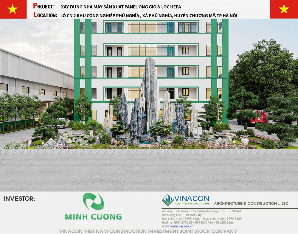 Nhà máy sản xuất Tập đoàn Minh Cường