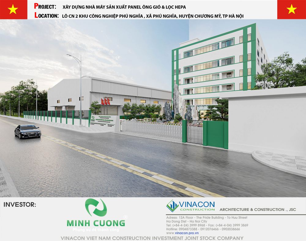 Nhà máy sản xuất Tập đoàn Minh Cường