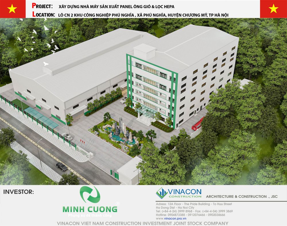 Nhà máy sản xuất Tập đoàn Minh Cường