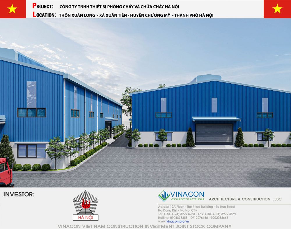 Thiết kế Nhà máy sản xuất thiết bị PCCC
