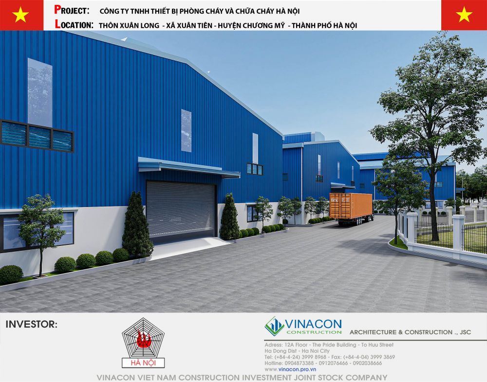 Thiết kế Nhà máy sản xuất thiết bị PCCC