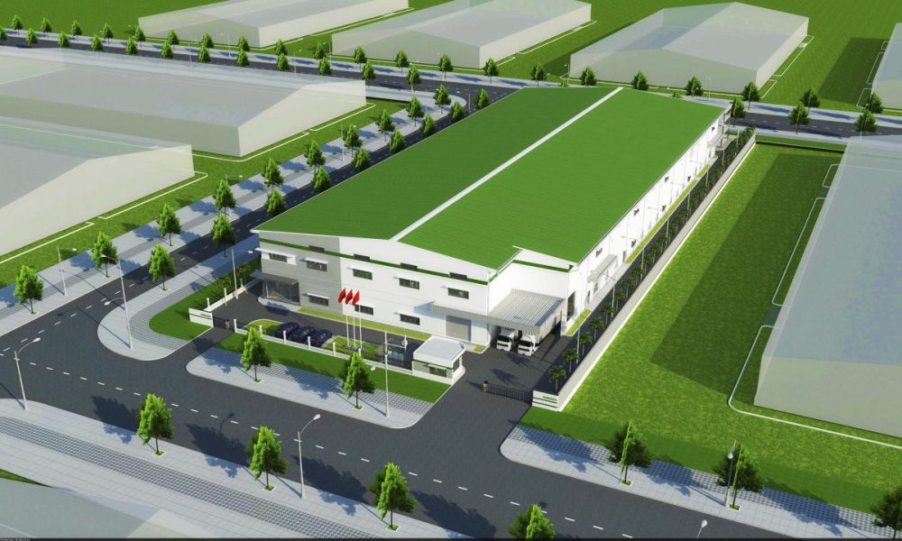 Thiết kế nhà xưởng cho thuê 10000m2 tại Khu công nghiệp VSIP II-A tỉnh Bình Dương