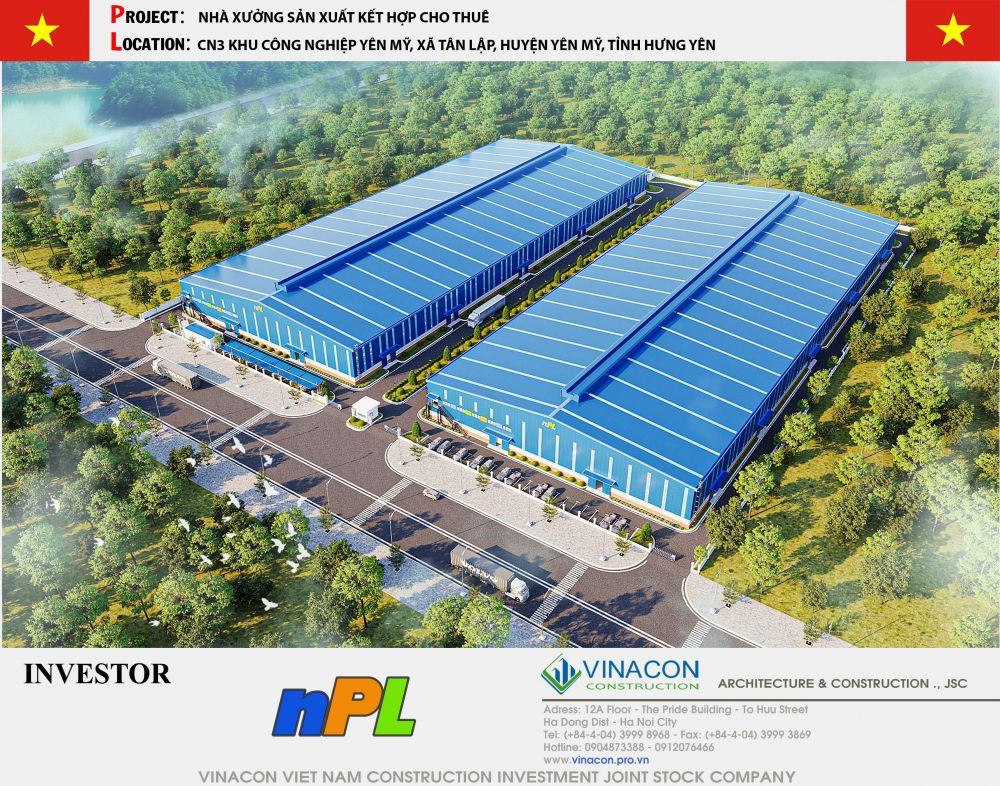 Top 15 mẫu thiết kế nhà xưởng cho thuê