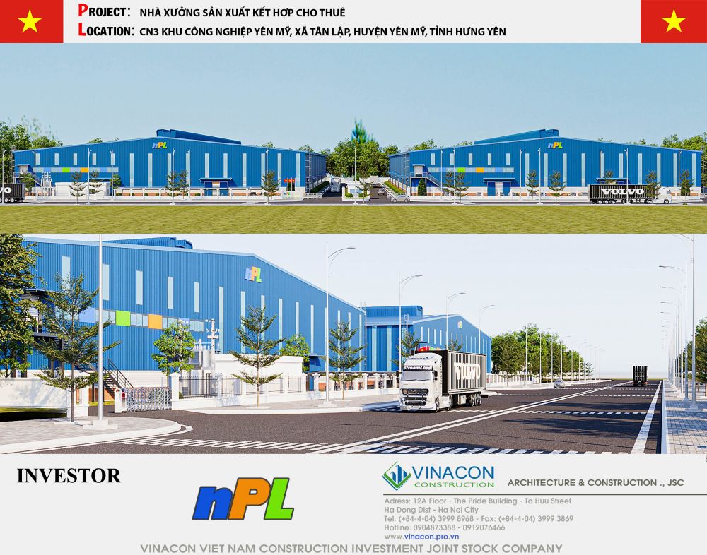 Top 15 mẫu thiết kế nhà xưởng cho thuê