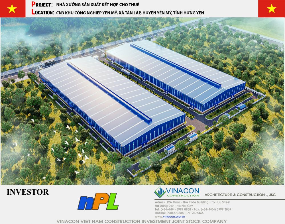 Top 15 mẫu thiết kế nhà xưởng cho thuê